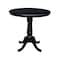 International Concepts 36 in. Round Pedestal Counter Height Table with 2 Emily Counter Height Stools - 3 Piece Set K46-36RT-S6172-2 - alternate 3
